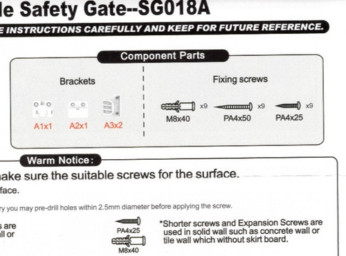 Parts for retractable - retractable, baby